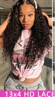 Water Wave Lace Front Wigs For Women Human Hair Lace Front Wigs Deep Wave Frontal Wigs Brazilian Curly Lace Closure Wig