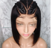 Straight Bob Wig Lace Front Human Hair Wigs For Women HD Transparent Full Lace Frontal Wig Glueless Wig Human Hair