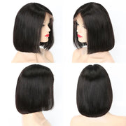 Short Straight Bob Wig For Women Lace Front Human Hair Wigs Pre Plucked 4x4 HD Lace Closure Wig Brazilian 8 Inch 100% Human Hair