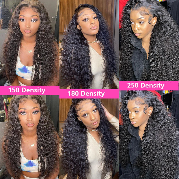 30 Inch Curly Lace Front Wig Afro Kinky Curly Human Hair Wig Brazilian Human Hair 13x4 Lace Frontal Wigs For Women Closure Wig