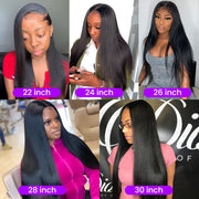 13x6 Straight Lace Front Wigs 32 Inches HD Transparent Lace Frontal Wig Remy Malaysian13x4 Straight Human Hair Wigs For Women