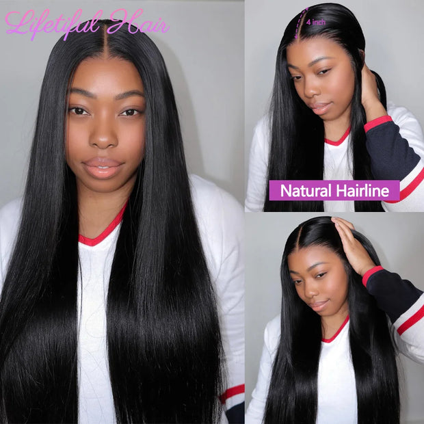 28 inch 13x4 Straight Lace Frontal Human Hair Wig 30 inch Glueless Human Hair Wigs for Women 10A Cheap Brazilian Raw Hair Wigs