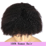 Mongolian Afro Kinky Curly Human Hair Wigs Short Pixie Curl 150% Density Hair Remy4B 4C Brazilian Hair Wigs Full Machine Made