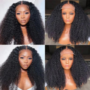 Kinky Curly Wig 13x4 Human Hair Lace Frontal Wigs Mongolian Kinky Curly Human Hair Lace Front Wig For Women 180% 200% Density