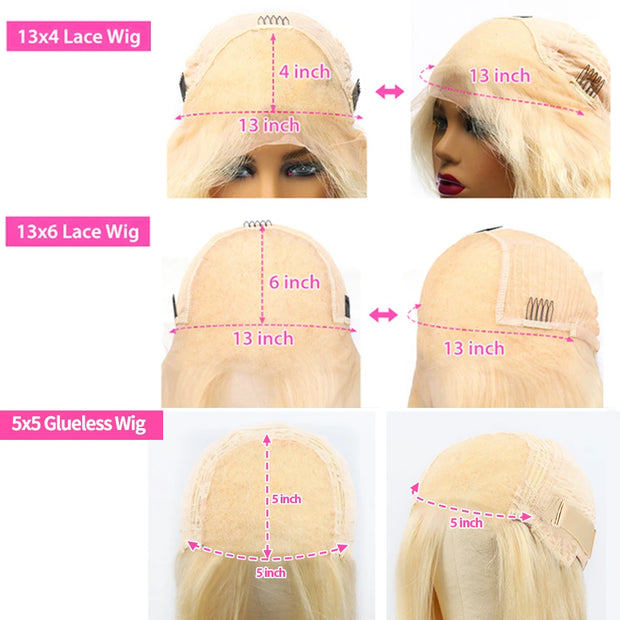 Rosabeauty 613 hd Lace Frontal Wig 13x6 Blonde Straight Lace Front Human Hair Wigs Color 13x4 Honey Blonde Lace Frontal Wigs