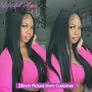 28 inch 13x4 Straight Lace Frontal Human Hair Wig 30 inch Glueless Human Hair Wigs for Women 10A Cheap Brazilian Raw Hair Wigs