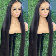 13x6 13x4 Transparent Lace Front Human Hair Wigs Pre Plucked For Women Bone Straight Remy Human Hair Lace Frontal Wigs