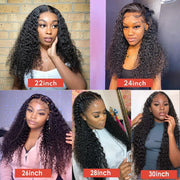 13x4 Kinky Curly Lace Front Human Hair Wigs Closure Wig Brazilian Curly Deep Wave Frontal Wigs For Women 30 Inch Lace Front Wig