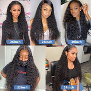 40 Inch 13x6 Deep Wave Hd Lace Frontal Wigs For Women Curly Human Hair Wig Brazilian Hair 30 Inch 13x4 Water Wave Lace Front Wig