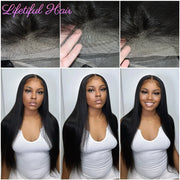 28 inch 13x4 Straight Lace Frontal Human Hair Wig 30 inch Glueless Human Hair Wigs for Women 10A Cheap Brazilian Raw Hair Wigs