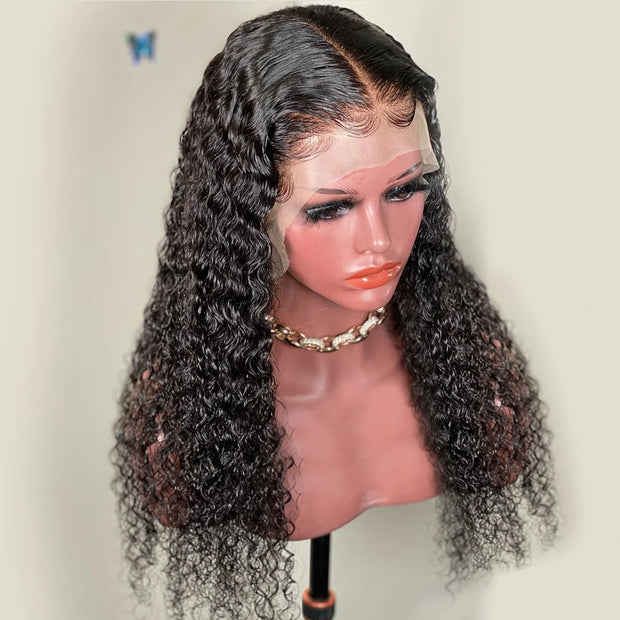 LEVITA 250 Density Lace Wig 13x4 Lace Frontal Wig 30 Inch Deep Curly Lace Front Human Hair Wigs For Women On Sale Clearance