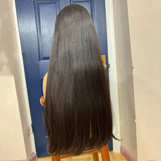 32" 100% Virgin Premium Human Hair Straight Wig #2 Colour 400 Density HD Lace Front Wig13x4 HD Glueless Lace Front Wig for Women