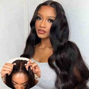 Wear Go Glueless Wig Brazilian Straight 6x4 HD Lace Closure Glueless Wig Human Hair Ready To Wear Pre Cut Pre plucked HAIR