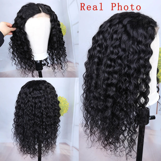 Lace Front Curly Human Hair Wigs Deep Wave Frontal Wig For Black Women HD Lace Frontal Wig 150% Density Brazilian Hair Wigs