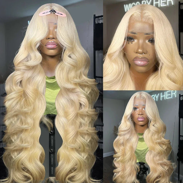 Body Wave 613 Human Hair Wig 13x4 13x6 Honey Blonde Lace Front Wig Human Hair Brazilian Colored 613 Lace Frontal Wigs For Women