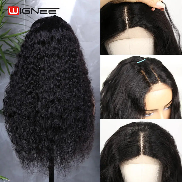 Lace Front Curly Human Hair Wigs Deep Wave Frontal Wig For Black Women HD Lace Frontal Wig 150% Density Brazilian Hair Wigs