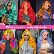 30 38 Inch 613 Body Wave 13x6 HD Lace Front Human Hair Wig Colored Loose Deep Wave Honey Blonde Lace Frontal Wig For Black Women