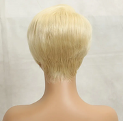 Pixie Cut Wig Brazilian 613 blonde Straight Side Part Wig 13x4 Short Bob HD Transparent Lace Front Human Hair Wig For Women