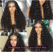 13x6 HD Lace Frontal Wigs Human Hair Glueless Wig Deep Wave 13x6 Lace Wigs Human Hair 5x5 Lace Closure Wigs Pre Plucked Wimmin