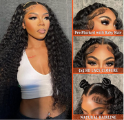 13x6 HD Lace Frontal Wigs Human Hair Glueless Wig Deep Wave 13x6 Lace Wigs Human Hair 5x5 Lace Closure Wigs Pre Plucked Wimmin