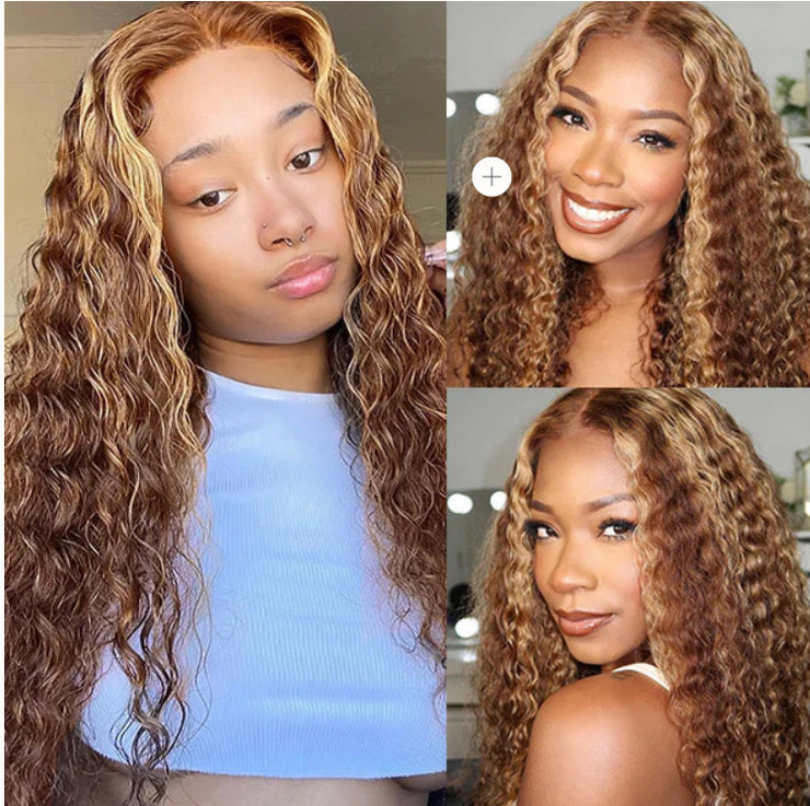 99j Burgundy Lace Front Human Hair Wigs Colored Ombre Deep Wave Lace Front Wig Brazilian HD Lace Frontal Wig On Sale Clearance