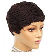 Pixie Cut Wig for Black Women Full Machine Water Wave Wigs Peruvian Short Curly Bouncy Human Hair Wigs