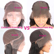 13x6 13x4 Transparent Lace Front Human Hair Wigs Pre Plucked For Women Bone Straight Remy Human Hair Lace Frontal Wigs