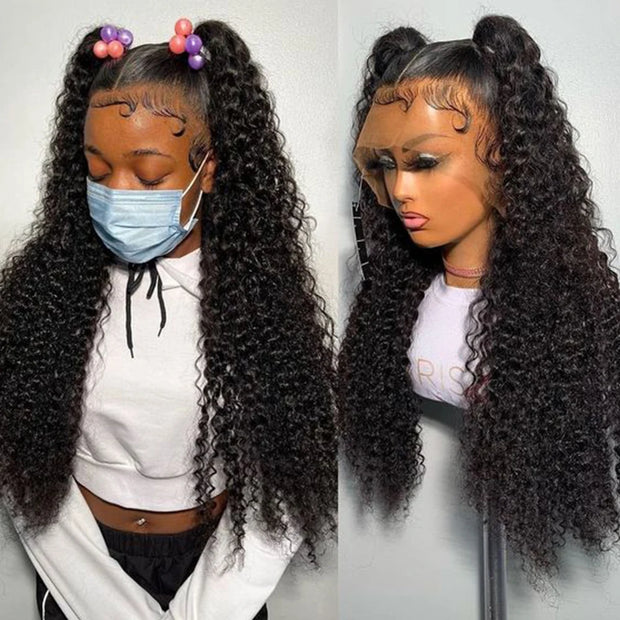 Kinky Curly Wig Human Hair Lace Front Wig Curly Wigs 13x4 Lace Frontal Wig Frontal 13x6 Lace Curly Lace Front Human Hair Wig