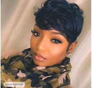 Short Pixie Cut Human Hair Curly Wigs For Women Natural Black Remy Hair Natural Look High Density Glueless Cheap Human Wigs